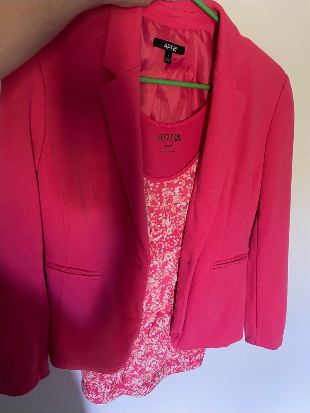 Apt. 9 Hot Pink Women's Blazer with Dressy Tank Top